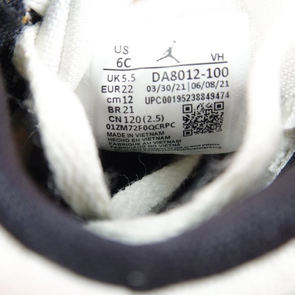 Air Jordan 1 Mid SE Brushstroke TD Toddler Shoes DA8012-100 Size 6C - Picture 6 of 6